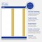 Avery; Avery Printable Rectangle Cards with Sure Feed Technology, Double-Dipped Gold Edge Design, 2" x 3.5", Matte White Cards, Laser/Inkjet, 80 Total, Great for Business Cards; Category:Cardstock; Image:4